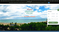 Desktop Screenshot of hotelquattropalme.it