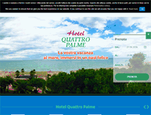 Tablet Screenshot of hotelquattropalme.it